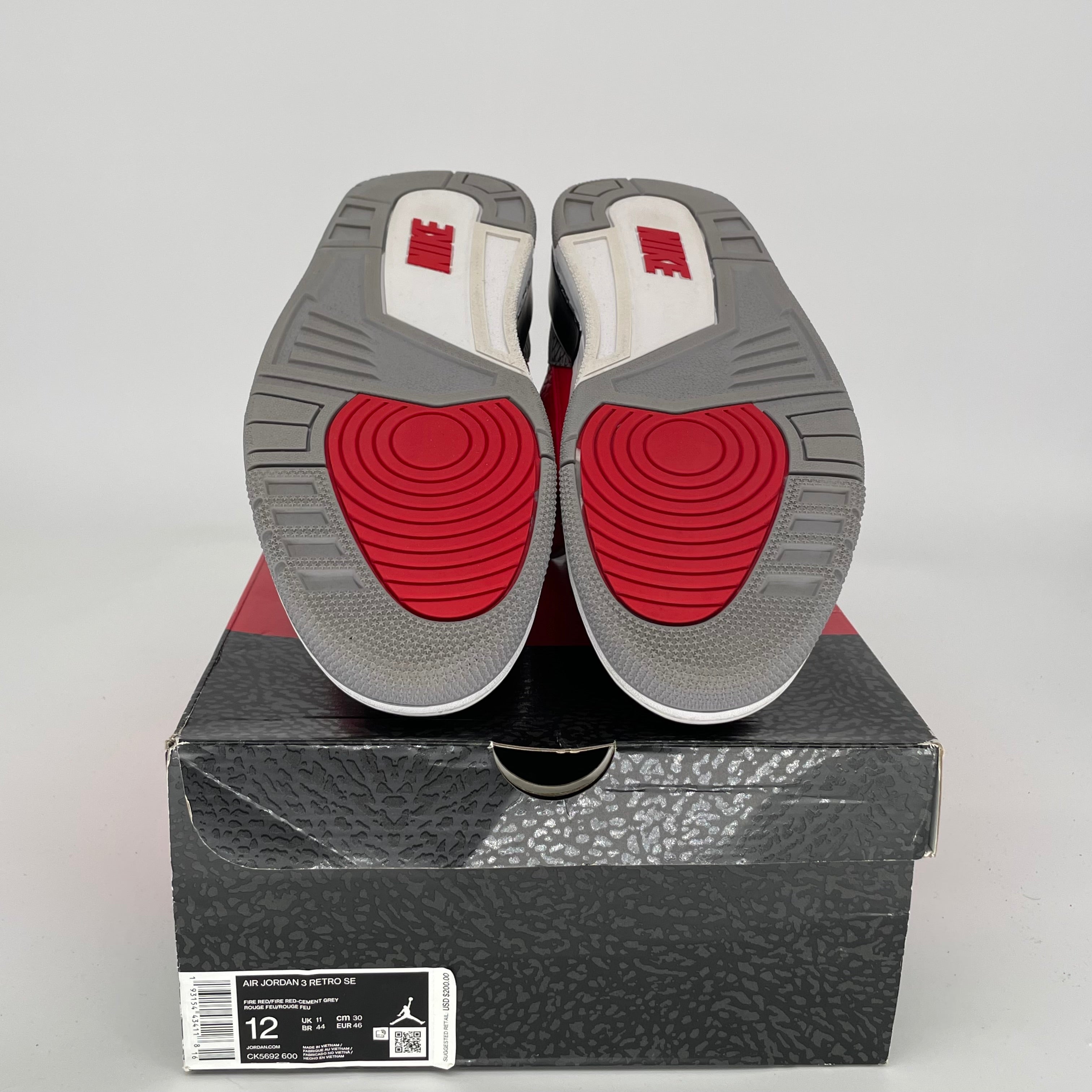 AIR JORDAN 3 UNITE Retro Sneakers Men's Size 12 - CK5692-600 | Basketball Shoes for Men, Casual Streetwear & Gym Workout Shoes