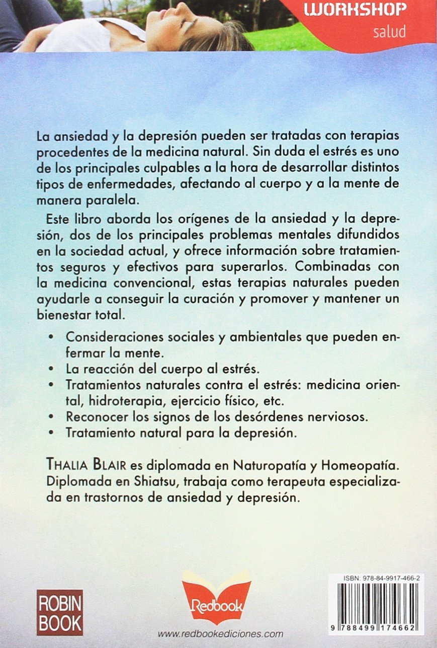 Natural Therapies for Stress and Anxiety Relief - Self-Help Workshop Guide (Spanish Edition) | Improve Mental Wellness & Relaxation at Home or Work