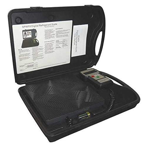 Precision Electronic Refrigerant Scale - 110 lb Capacity, ±2g Accuracy for HVAC & AC Recharging | Professional Refrigerant Weighing Tool