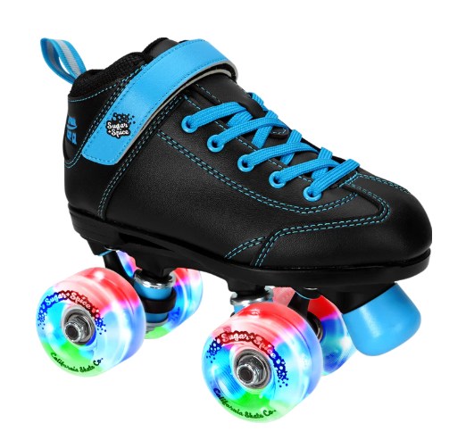 Sure Grip Sugar and Spice Youth Roller Skates - Adjustable Quad Roller Skates for Girls & Teens - Perfect for Indoor & Outdoor Skating, Rink, Park, and Roller Derby Fun