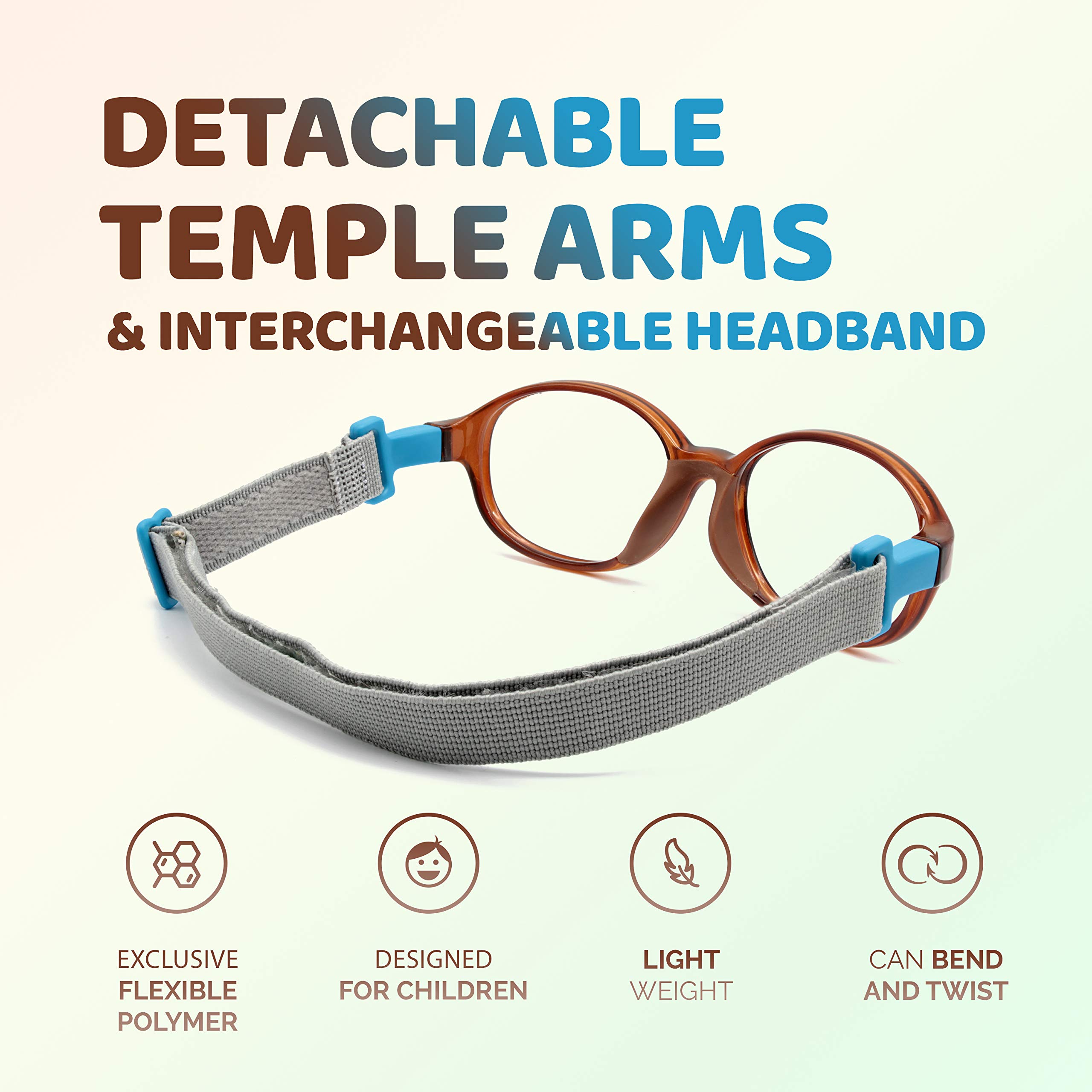 Unbreakable Kids Glasses - Flexible & Durable Children's Eyewear for Active Lifestyles - Perfect for School, Sports, and Everyday Play - Model 3005