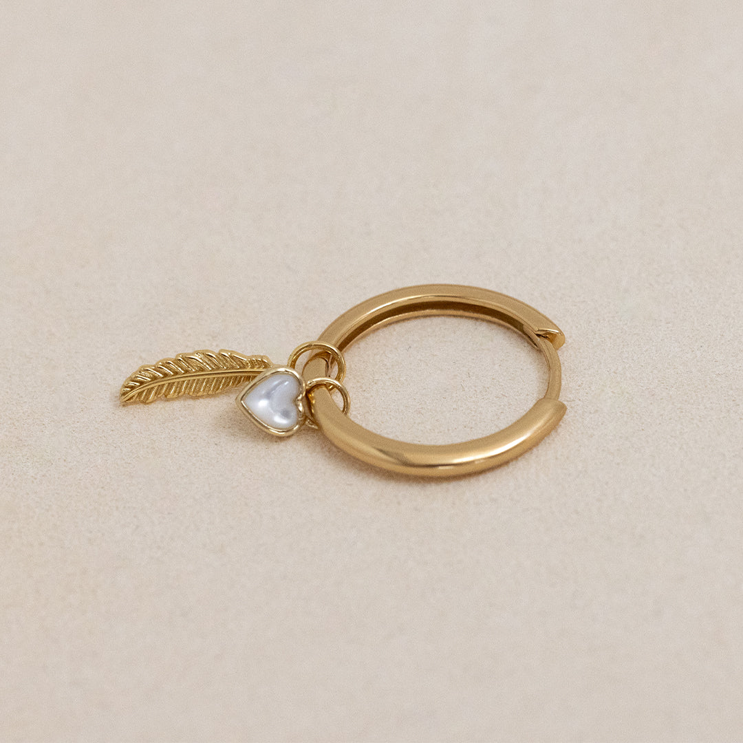 Devote Heart Plain Hoops - Minimalist Sterling Silver Hoop Earrings for Women, Everyday Wear & Special Occasions