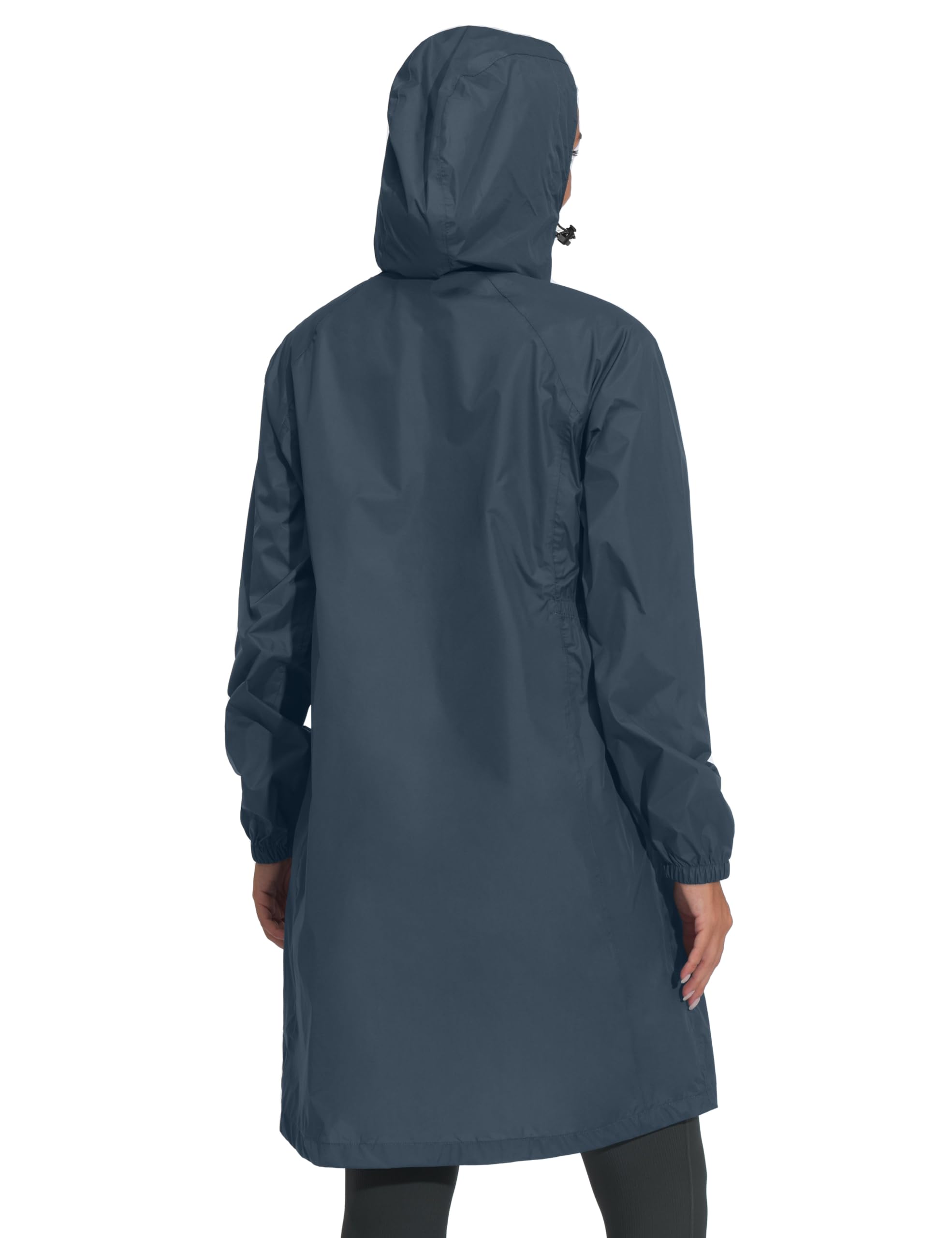 Mapamyumco Women's Ultra-Light Packable Waterproof Rain Jacket with Hood and Zipper Pockets - Perfect for Hiking, Travel & Outdoor Activities in All Weather Conditions