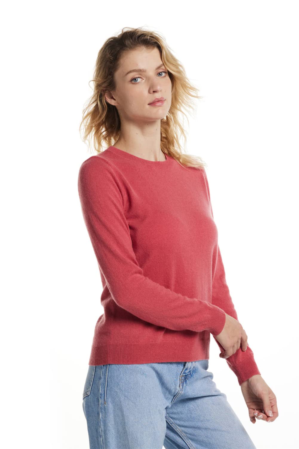 EURKEA 100% Cashmere Sweater for Women - Soft Winter Pullover Crewneck Sweater | Warm & Cozy Cashmere Top | Perfect Gift for Her | Ideal for Office, Date Night & Holiday Gatherings