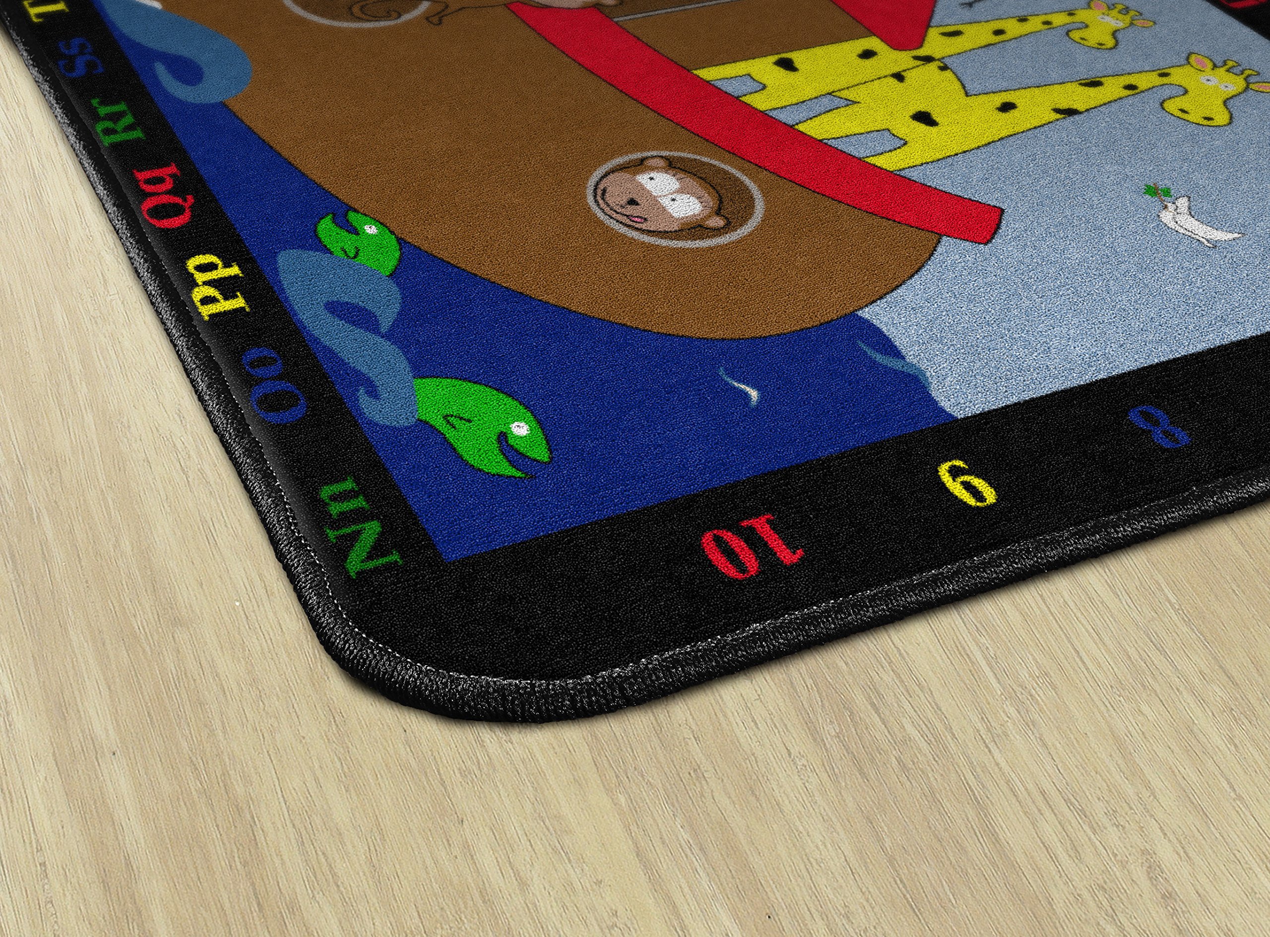 Noah's Pals Kids Area Rug 4' x 6' Rectangle - Soft Playmat for Children's Room, Learning & Play Space - Educational Carpet for Toddlers & Preschoolers - Perfect for Nursery, Classroom or Playroom Decor