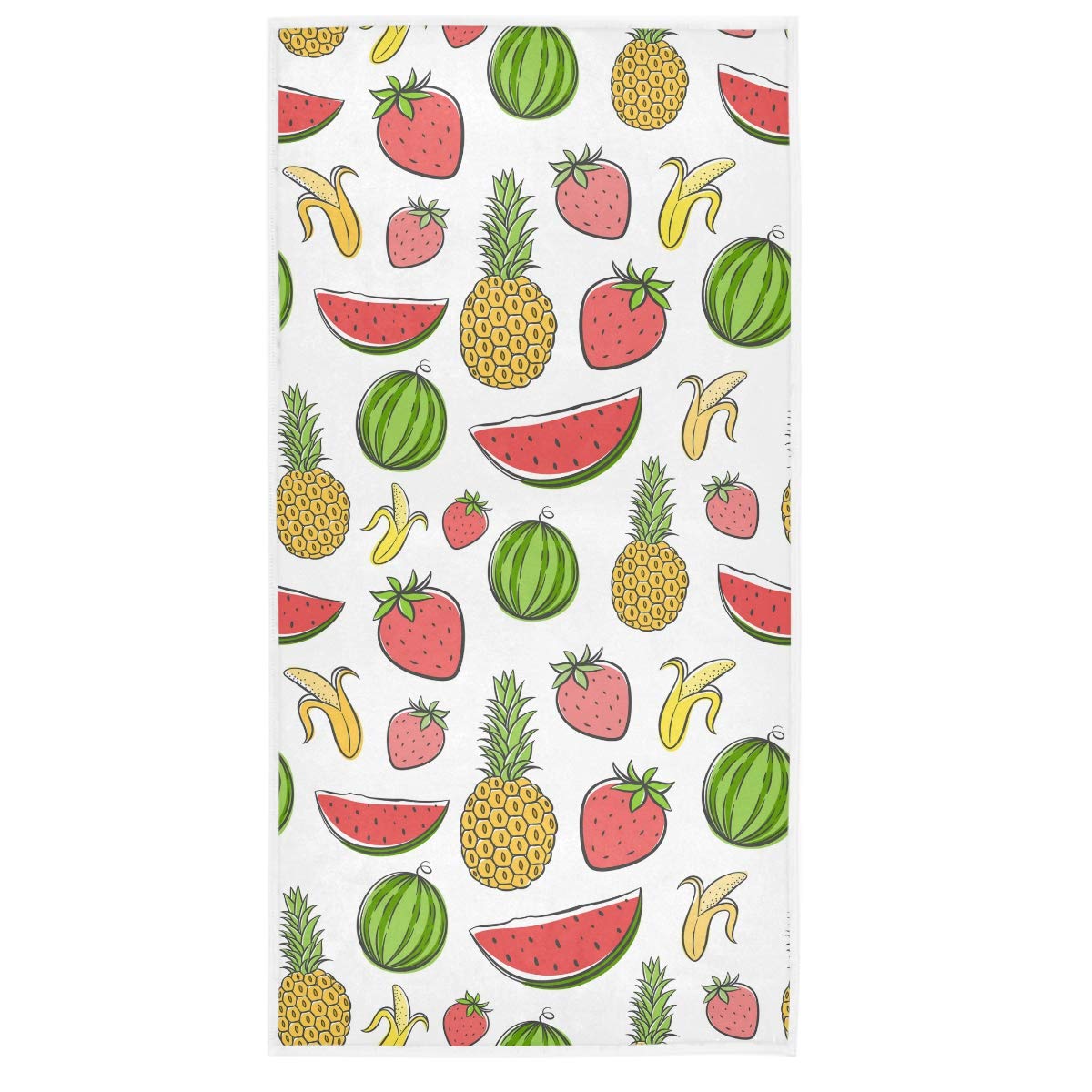 Premium Cotton Pineapple Hand Towels - Soft & Highly Absorbent 15x30 Inch Bath Towels for Bathroom, Gym, Camping & Travel | Funny Kitchen & Beach Towel Gift