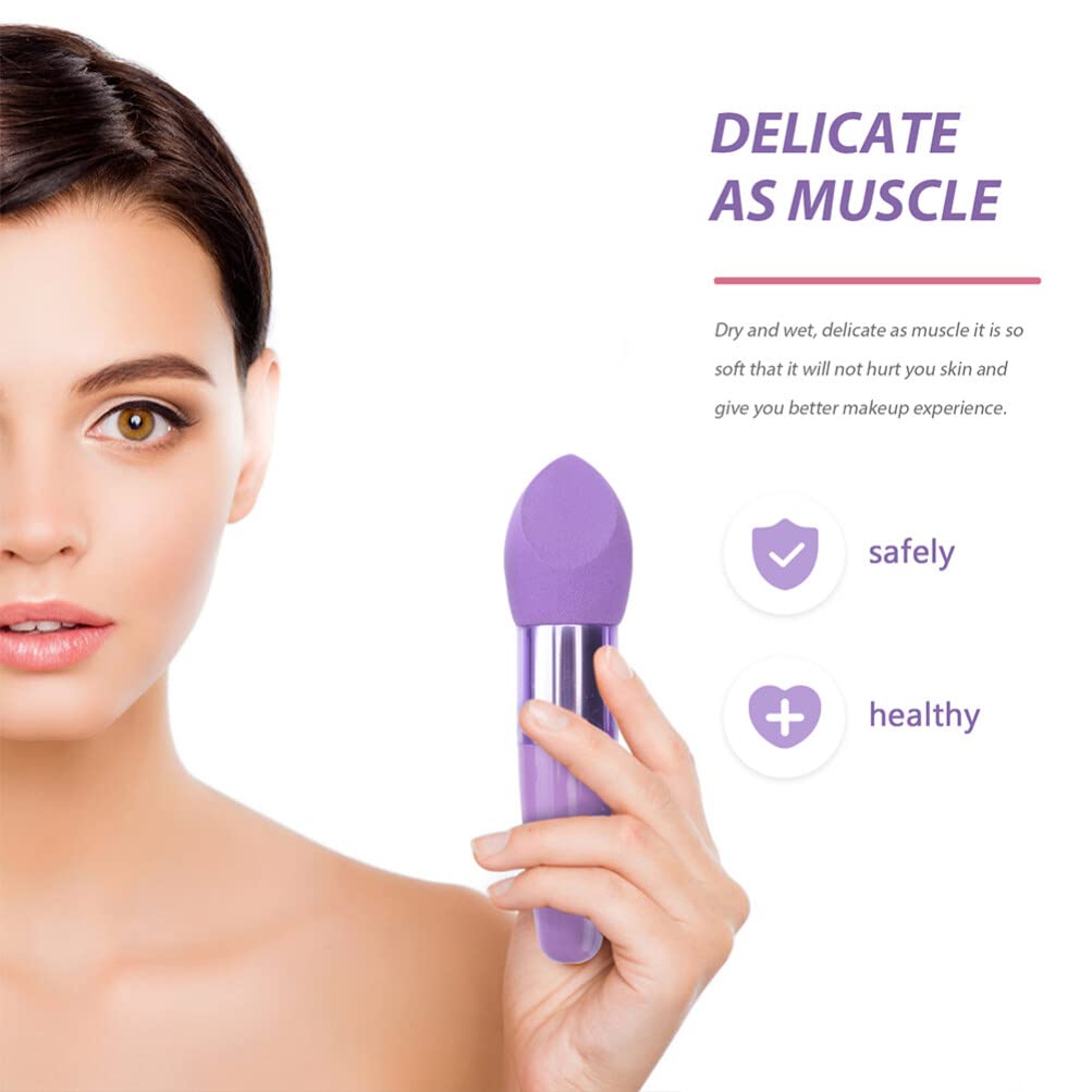 Beaupretty 6-Piece Mushroom Makeup Pencil Set - Soft Blending Sponge Pens for Foundation & Concealer - Travel-Friendly Cosmetic Brushes & Beauty Tools Kit (Perfect for On-the-Go Touch Ups & Professional Makeup Application)