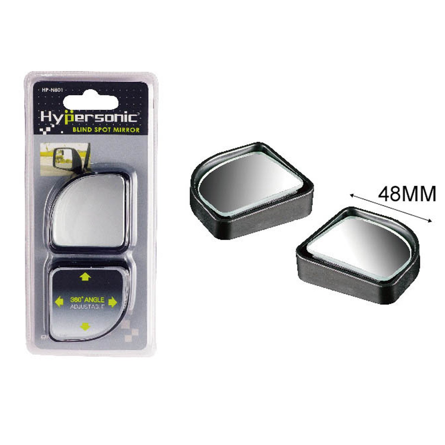 Adjustable Convex Hypersonic Car Rear View Mirror - Wide Angle Blind Spot Mirrors for Cars, Trucks, SUVs, RVs & Vans | Enhanced Safety & Parking Assistance