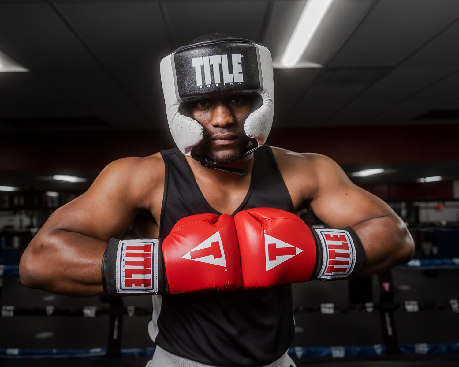 TITLE Boxing Aerovent Elite USA Boxing Competition Headgear with Cheek Protection – Premium Safety Gear for Sparring & Training