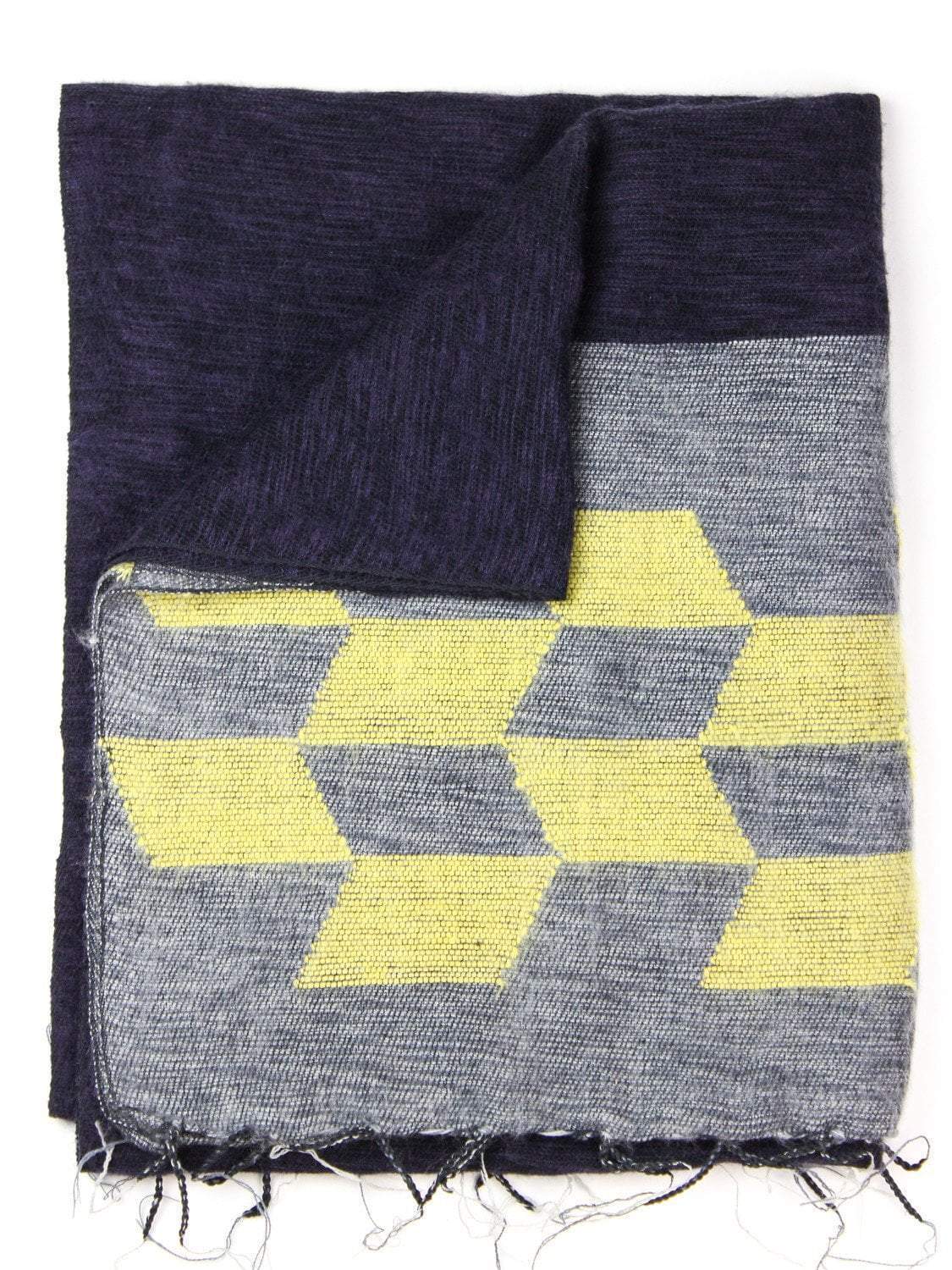 Himalayan Scarf with Unique Chevron Pattern - Soft Wool Winter Wrap for Women & Men - Perfect for Cold Weather, Outdoor Adventures & Fashion Accessories