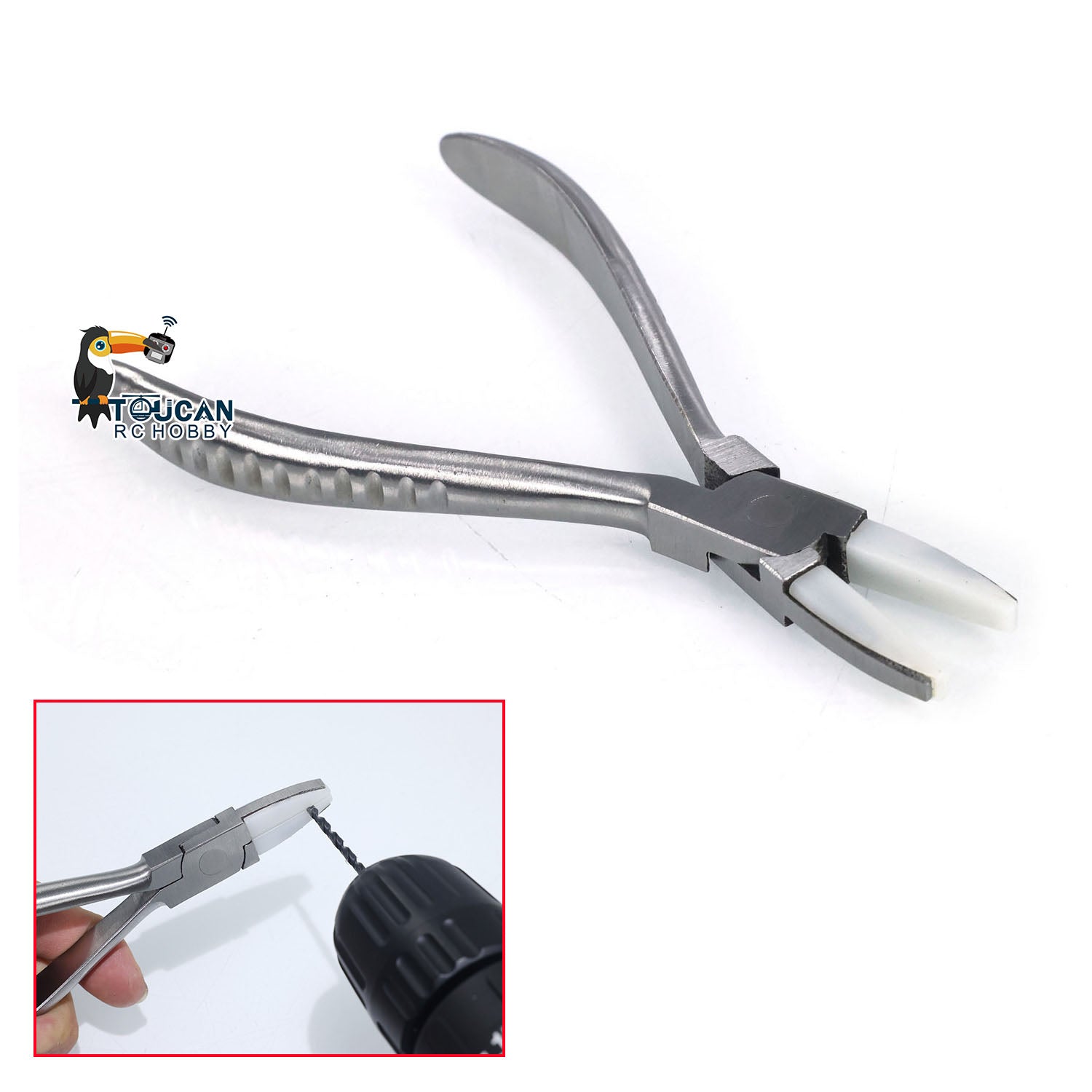 High-Quality Metal Horse Scissor Oil Tube Shears & Flat Nose Pliers for RC Hydraulic Excavator Cars, Trucks & Radio Controlled Construction Vehicles - Perfect for DIY Repairs and RC Model Building Projects