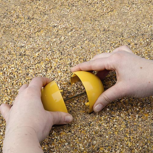 Lixit Chicken Feeder Toy for Pet Chickens - Durable Plastic Poultry Feeder (1 Pack) - Perfect for Coops, Backyard Farms & Chicken Enrichment Activities