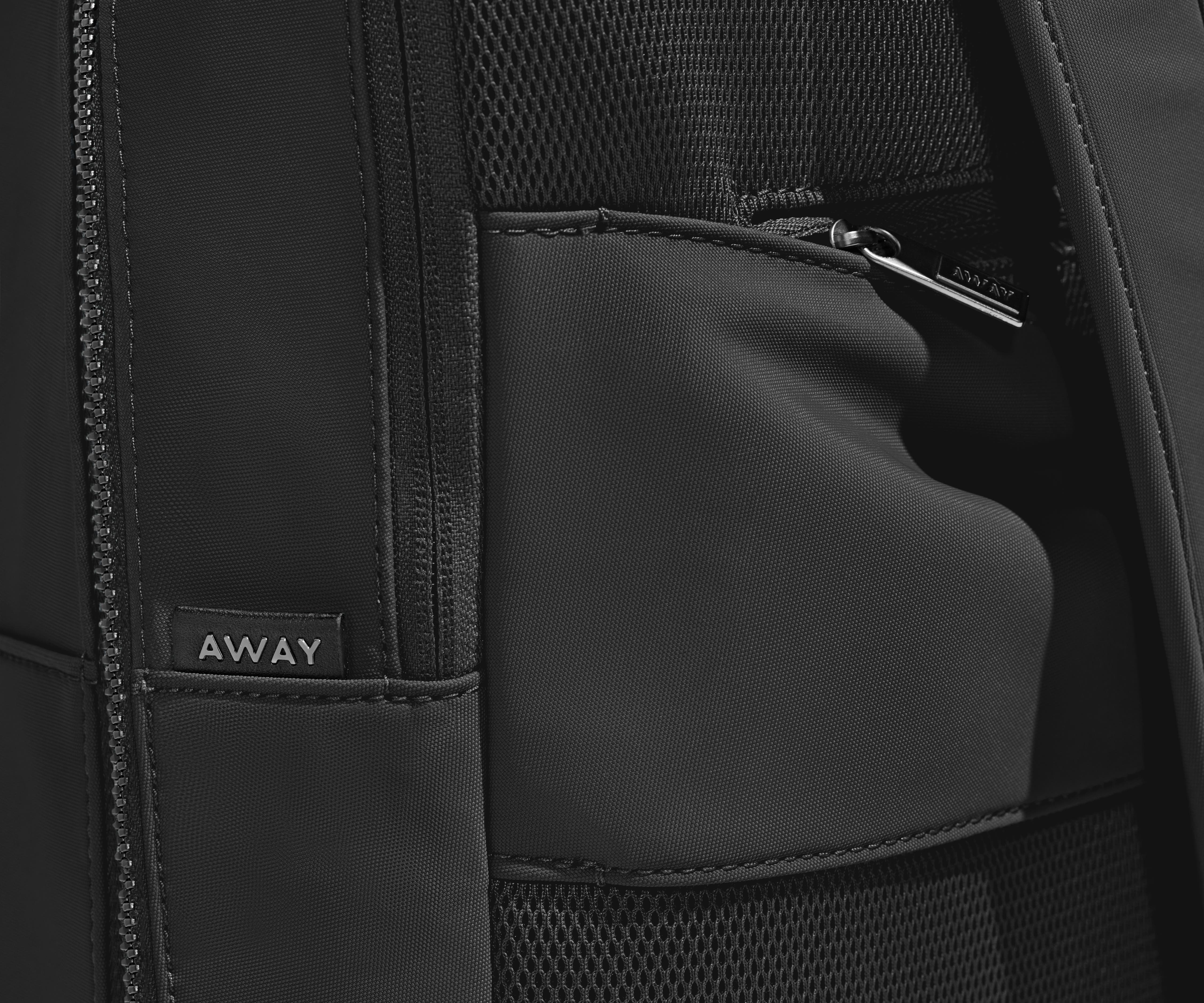 Jet Black Everywhere Zip Backpack - Lightweight Waterproof Travel Backpack for Hiking, Commuting & College - Perfect for Outdoor Adventures & Daily Use