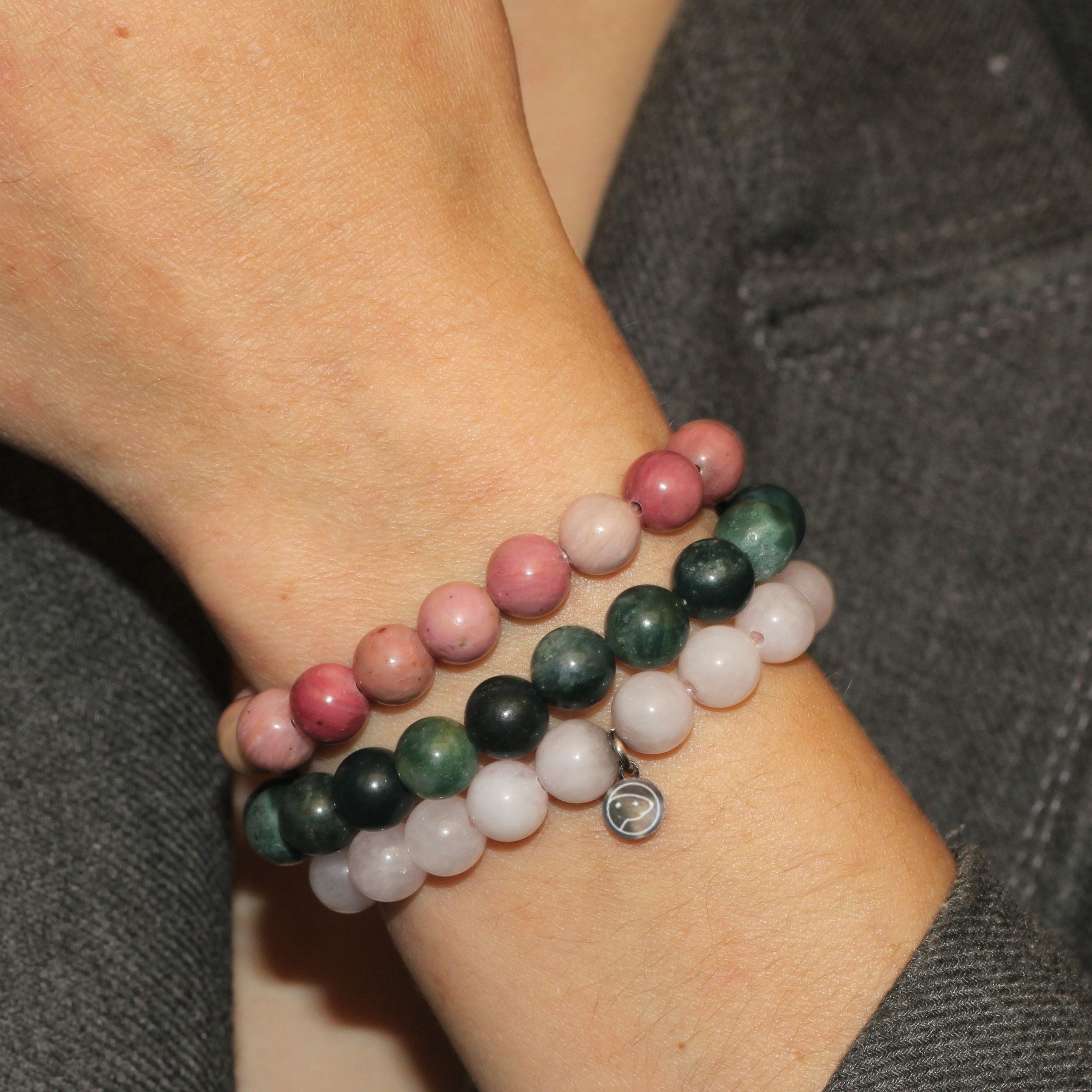 Healing Heart Chakra (Anahata) Bracelet Set - 7 Chakra Balancing Stone Bracelets for Meditation, Yoga & Spiritual Wellness | Perfect Gift for Women & Men
