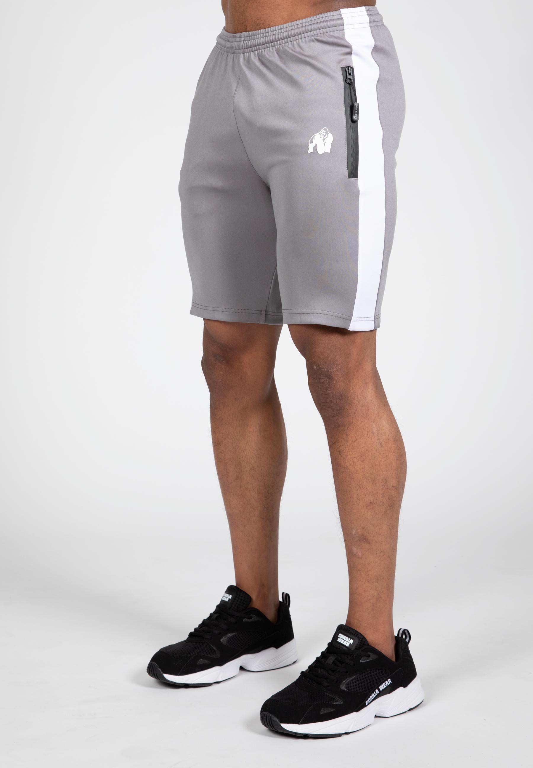 Benton Men's Casual Shorts - Comfortable Gray Athletic Shorts for Running, Gym & Outdoor Activities