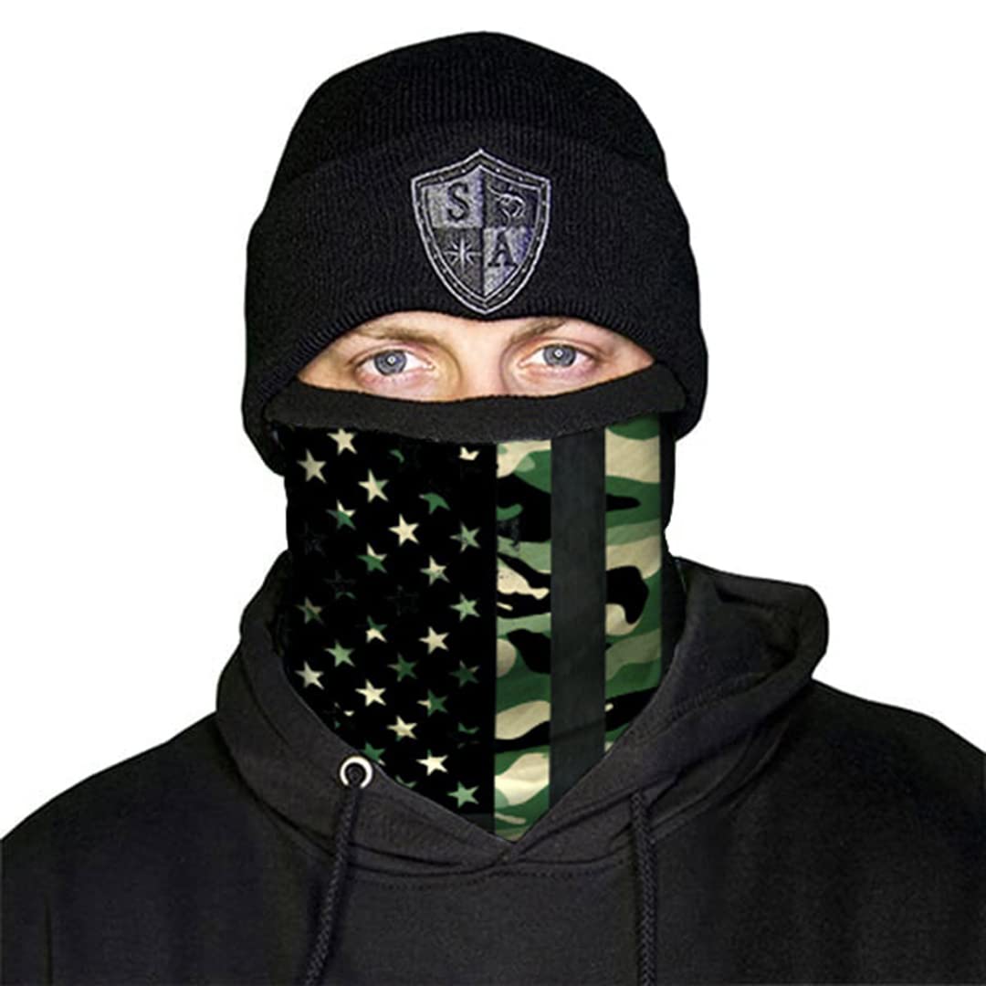 SA Frost Tech Thermal Fleece Face Shield - Winter Face Mask & Breathable Ski Mask Balaclava for Men & Women - Cold Weather Protection for Skiing, Snowboarding & Outdoor Activities