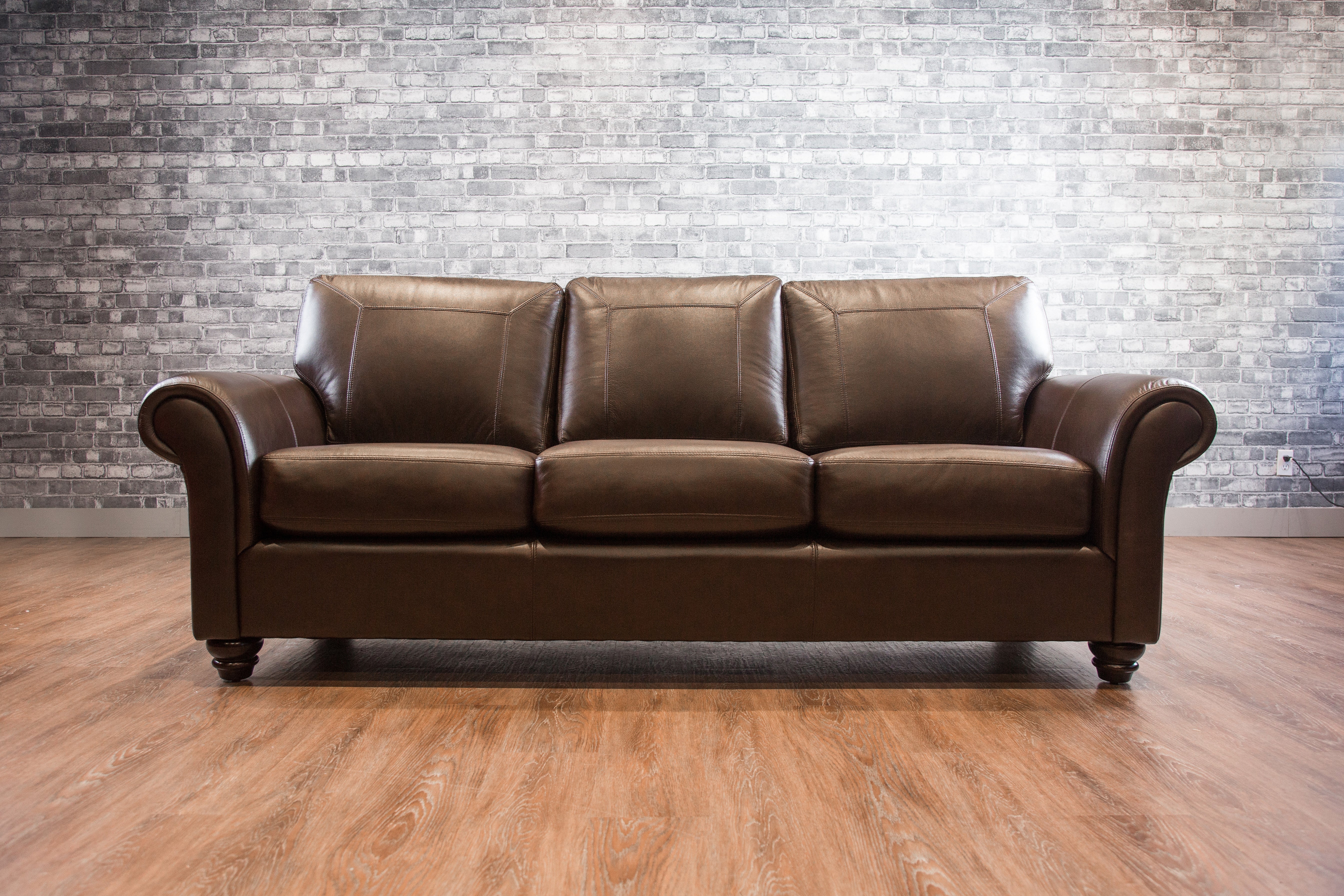 BELLA Genuine Leather Sofa - Modern Luxury Living Room Furniture for Home & Office - Perfect for Relaxing, Entertaining & Stylish Decor