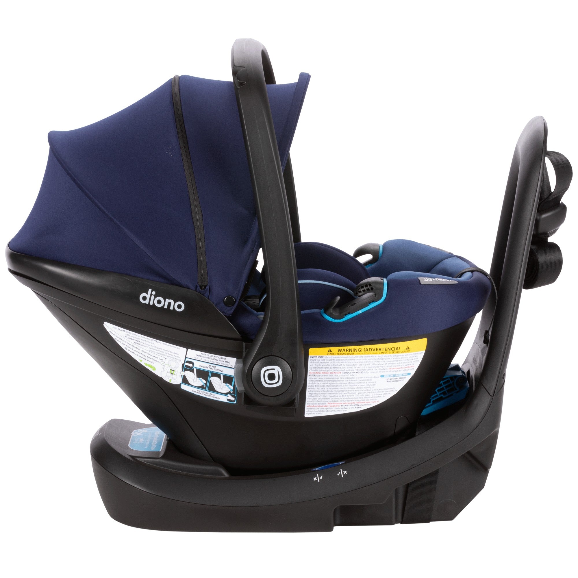 Diono LiteClik 30 RXT SafePlus Infant Car Seat - Lightweight & Safe Baby Car Seat for Newborns to Toddlers | Perfect for Travel, Daily Commute & Family Road Trips