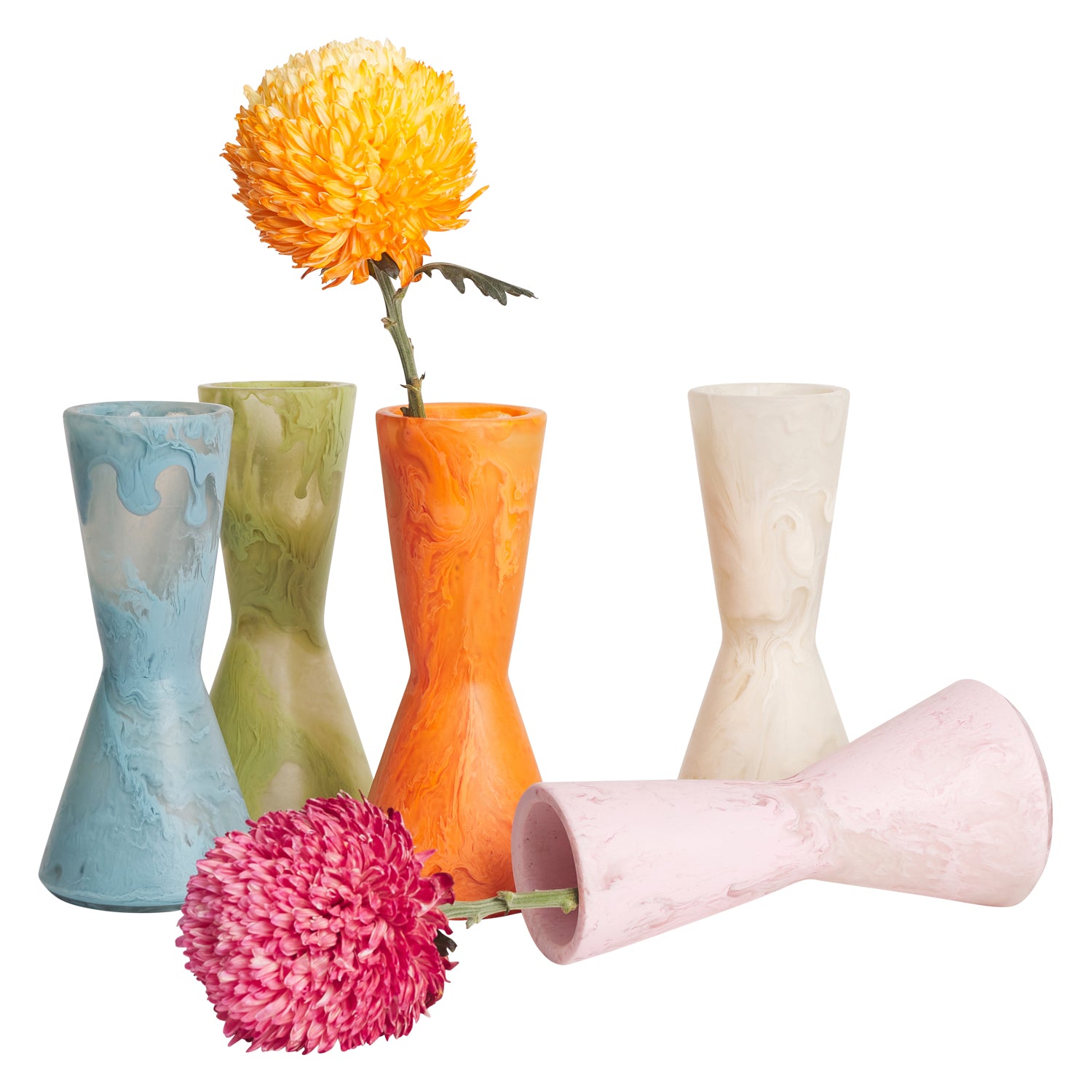 Elessi Smoke Glass Vase - Elegant Home Decor for Living Room, Dining Table & Wedding Centerpieces