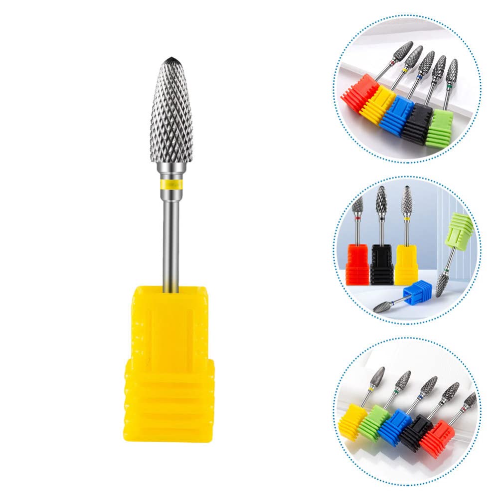 Lurrose Professional Electric Nail Drill Bits Set - Metal Manicure Grinding Tips for Nail Polisher & Drill Machine | Safe Salon & Home Nail Care Accessories for Acrylic, Gel & Natural Nails