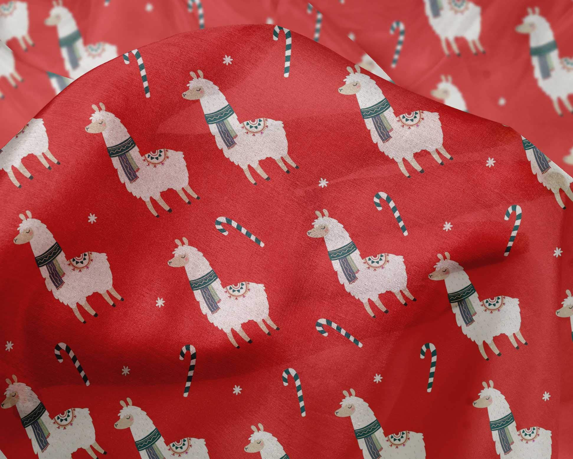 oneOone Silk Tabby Candy Red Fabric - 42 Inch Wide Printed Cotton for DIY Sheep & Candy Stick Cartoon Crafts, Home Decor, Quilting, Sewing Projects | Perfect for Costume Making, Scrapbooking, and Gift Wrapping