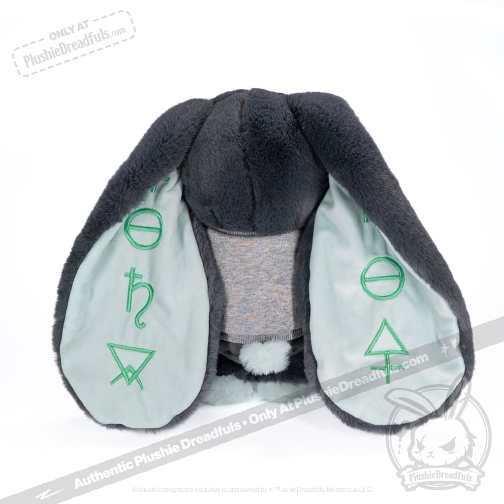 Plushie Dreadfuls Trust Issues Bunny Grey Edition - Soft Stuffed Animal Toy for Anxiety Relief & Emotional Support | Perfect for Therapy, Gifts, and Home Decor