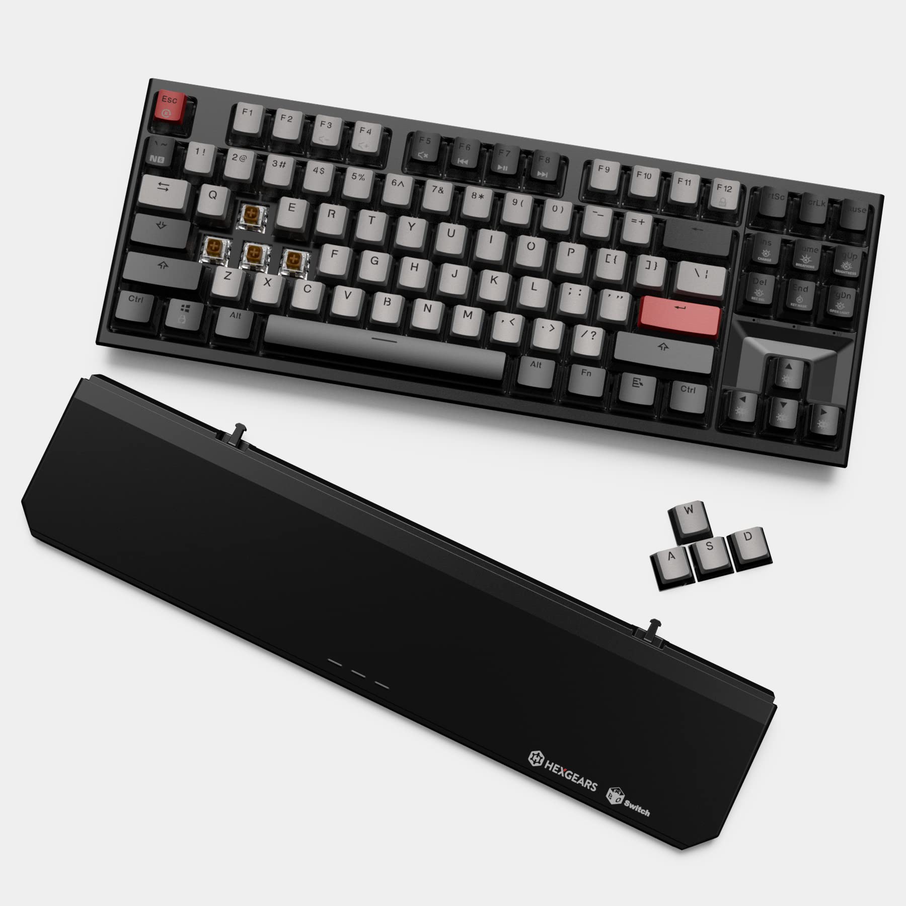 HEXGEARS X3 Wireless Mechanical Keyboard - Kailh Box Switches, 87-Key Compact for Gaming & Typing