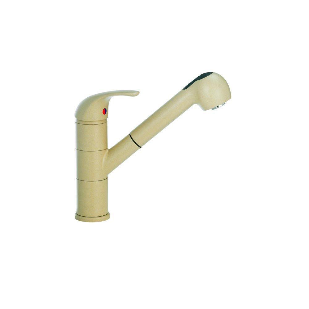 Blanco Torino Pull Out Kitchen Faucet in Biscotti - 18