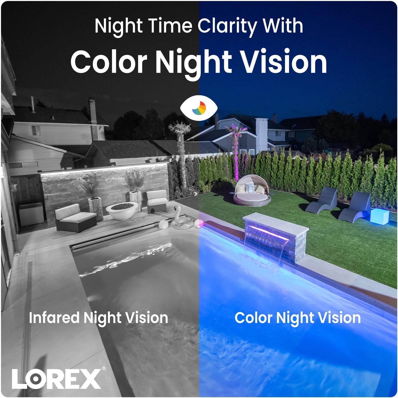Lorex 4K Wired WiFi Smart Video Doorbell Camera with No Monthly Fee - Smart Security Lighting, Night Vision, Motion Detection, Works with Existing Doorbell Wiring (Black) - Perfect for Home Security & Package Delivery Monitoring