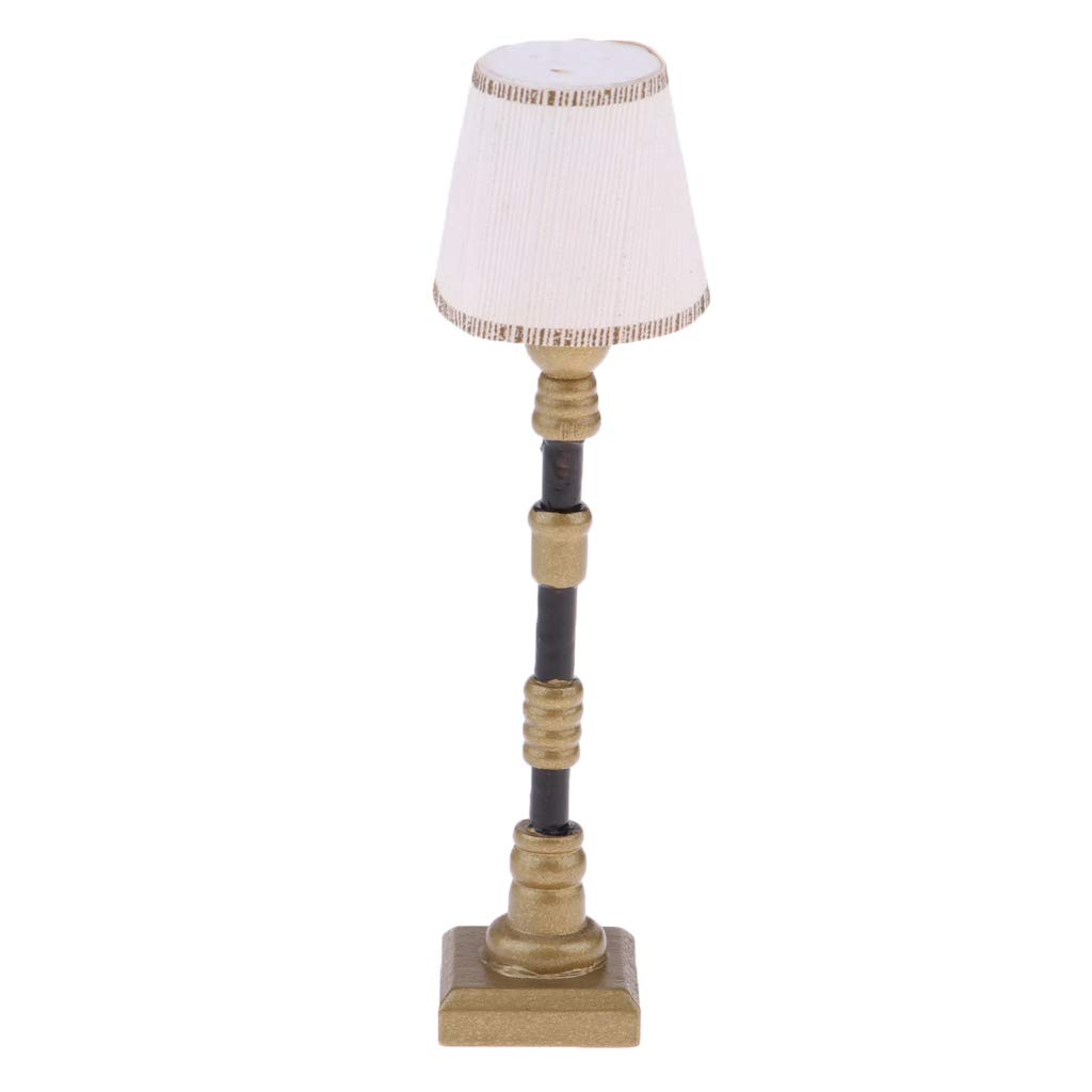 1/12 Scale Mini Floor Lamp - Realistic Dollhouse Living Room & Study Room Accessory for DIY Home Decor | Perfect for Dollhouse Lighting, Model Displays & Miniature Scenes