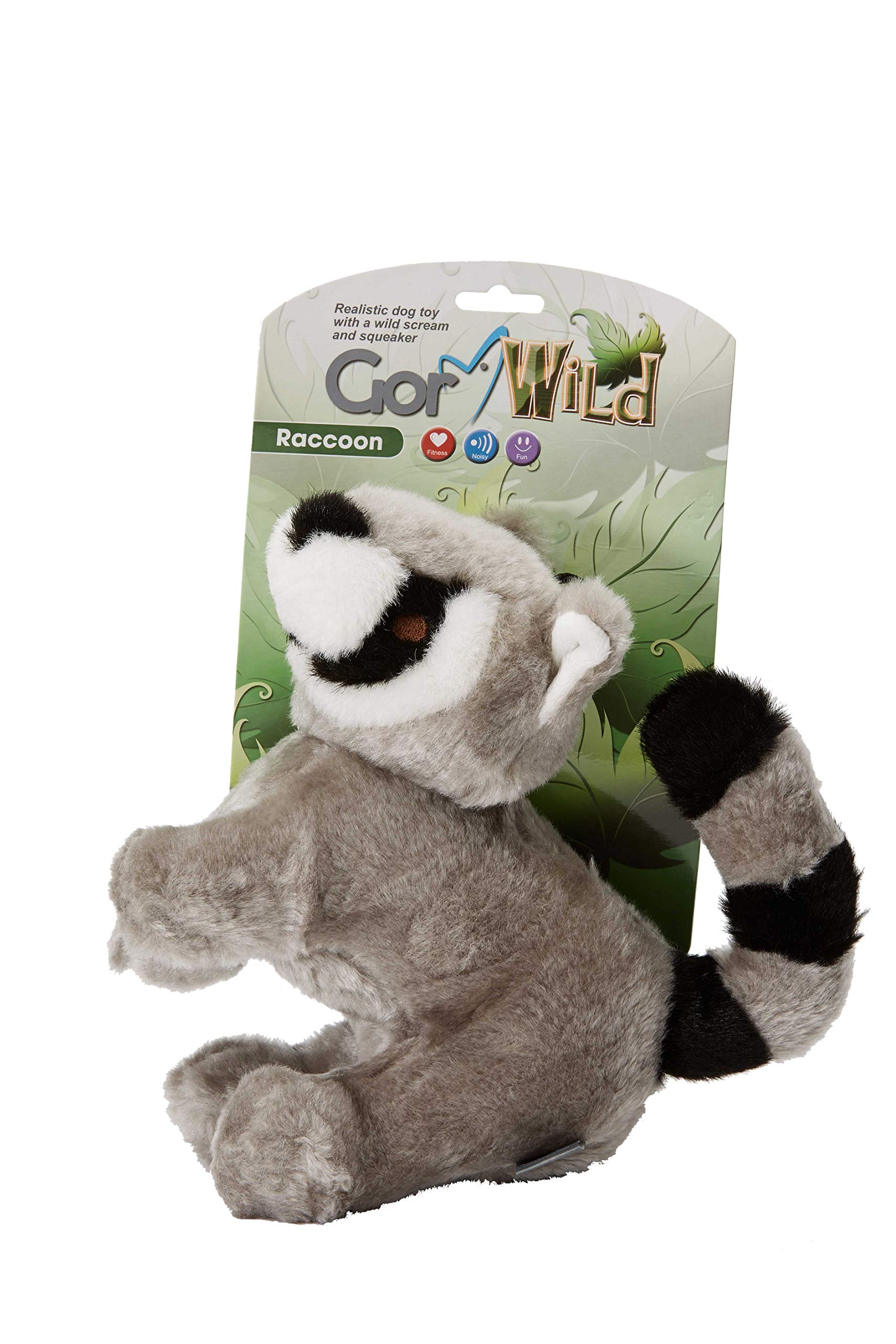 Premium Soft Plush Dog Toy - Cute Wild Raccoon Design for Chewing & Cuddling | Durable & Safe Pet Chew Toy for Small & Medium Dogs | Perfect for Playtime, Training & Anxiety Relief