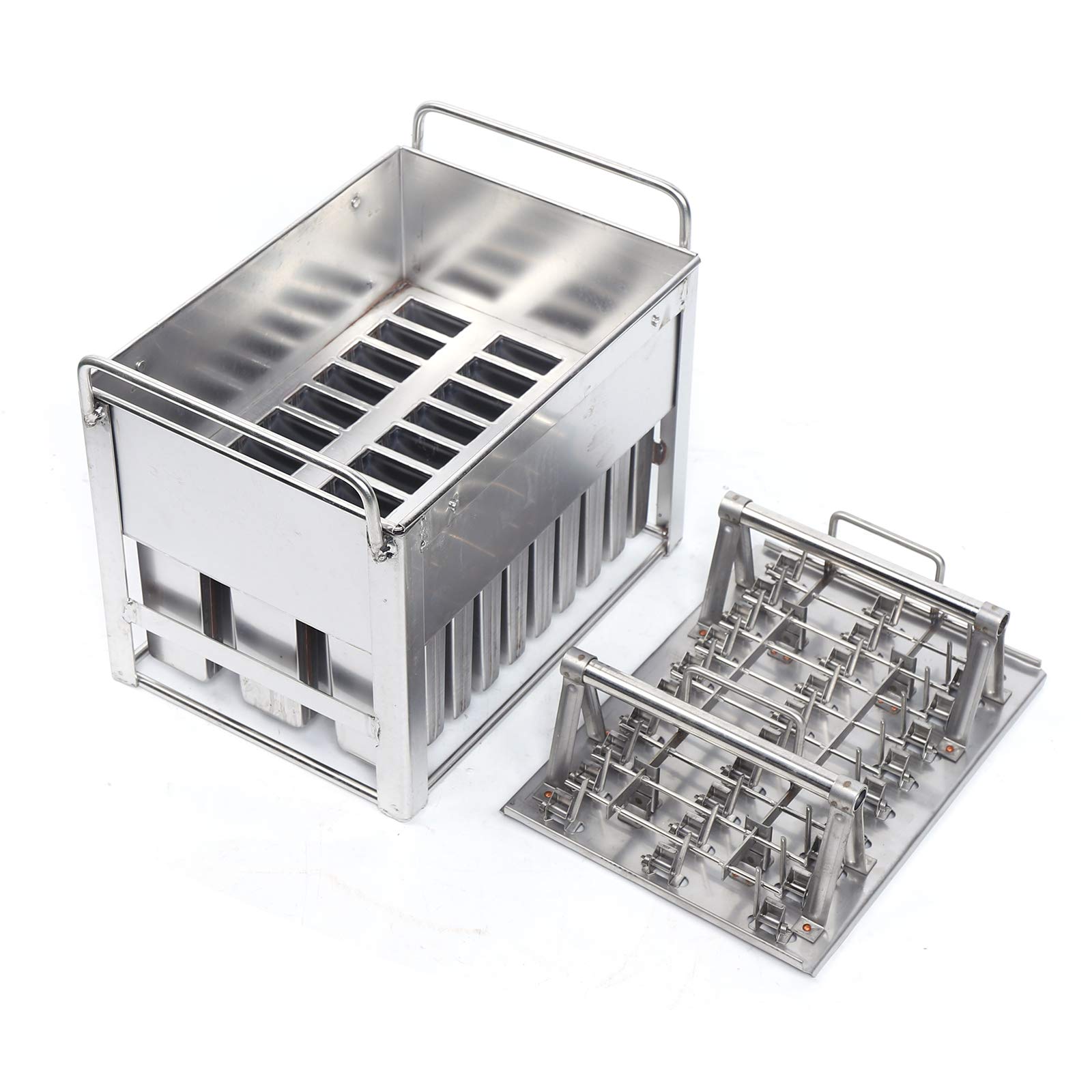 Premium Stainless Steel Popsicle Molds Kit - 30Pcs Ice Lolly Maker with Cleaning Brush - BPA-Free Ice Cream Stick Holder for Homemade Frozen Treats - Perfect for Summer Snacks, Kids Parties & Healthy Desserts