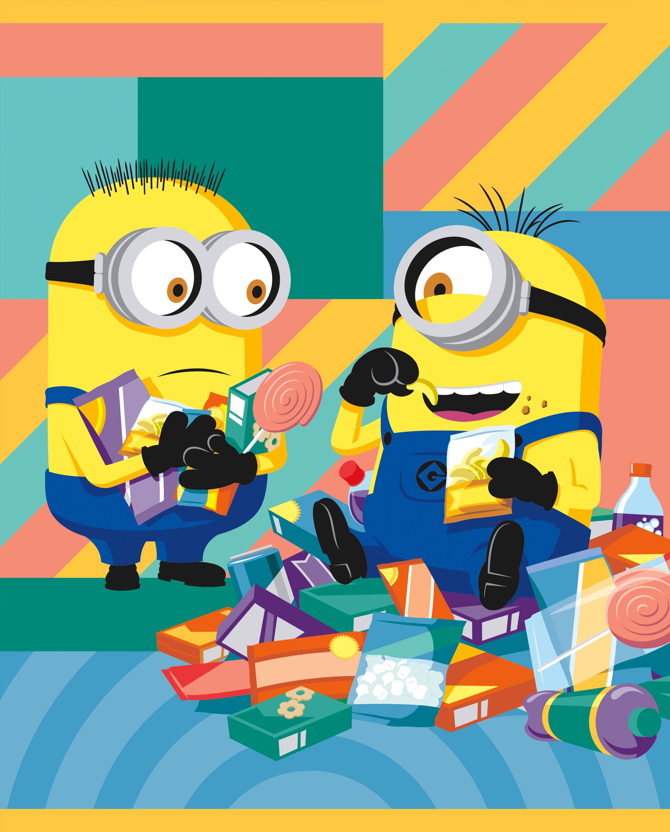 Despicable Me Party Favor Bags 8ct - Minions Themed Goodie Bags for Birthday Parties, Baby Showers & School Events