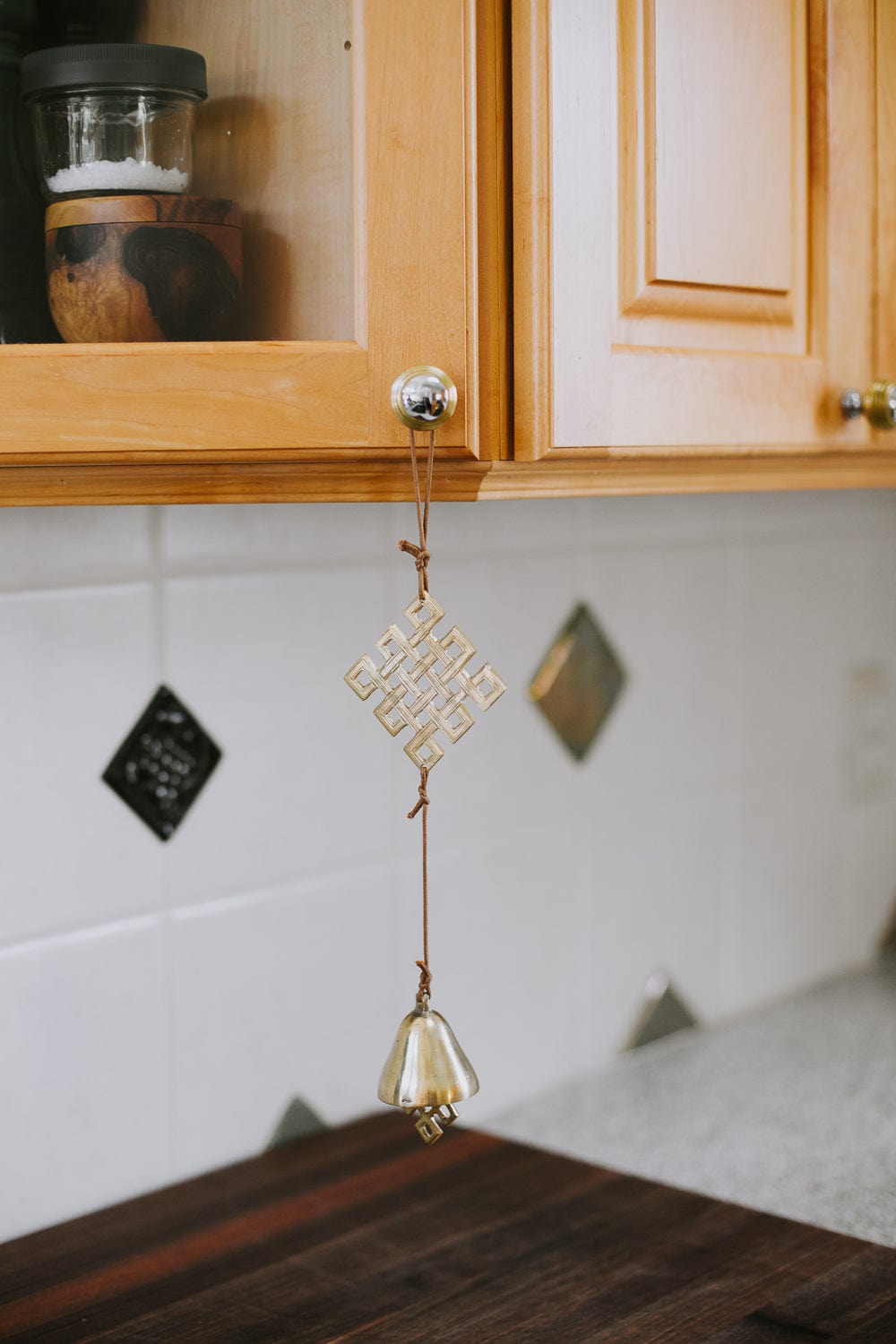 Ancient Symbols Wind Chime - Handcrafted Feng Shui Door Chime for Home & Garden Decor - Perfect for Porch, Patio, and Meditation Spaces