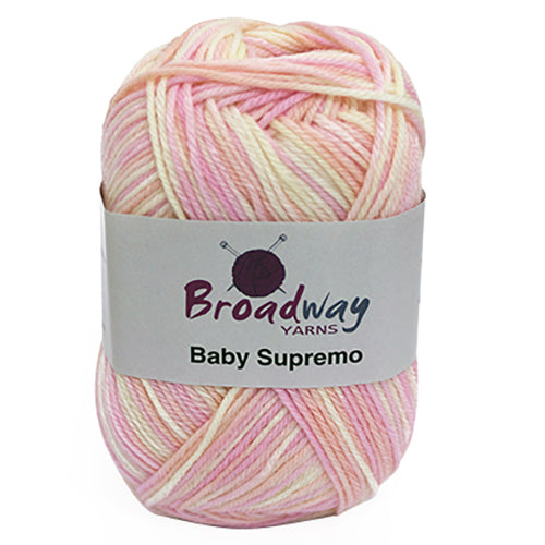 Broadway Yarns Baby Supremo Fantasy 100% Merino 4 Ply Soft Knitting Yarn for Baby Clothes, Blankets & Scarves - Premium Handcrafting Wool for Crochet & DIY Projects
