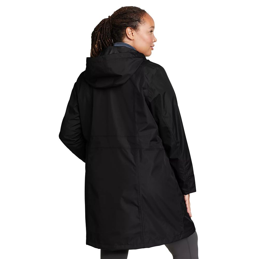 Eddie Bauer Women's Waterproof Trench Coat - Lightweight Raincoat for Travel, Commuting & Outdoor Activities | Windproof & Breathable Jacket for All Seasons