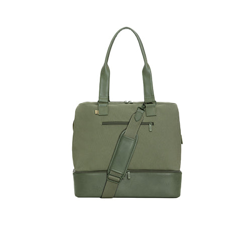 The Mini Weekender Olive Green Travel Bag - Perfect for Weekend Getaways, Gym, and Overnight Trips