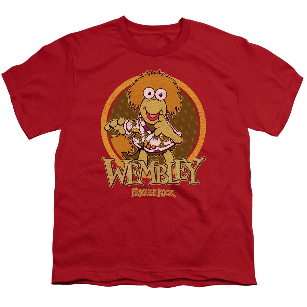 Fraggle Rock Wembley Circle Unisex Youth T-Shirt for Boys & Girls - Soft Cotton Kids Tee for Casual Wear, Birthday Gifts & TV Show Fans