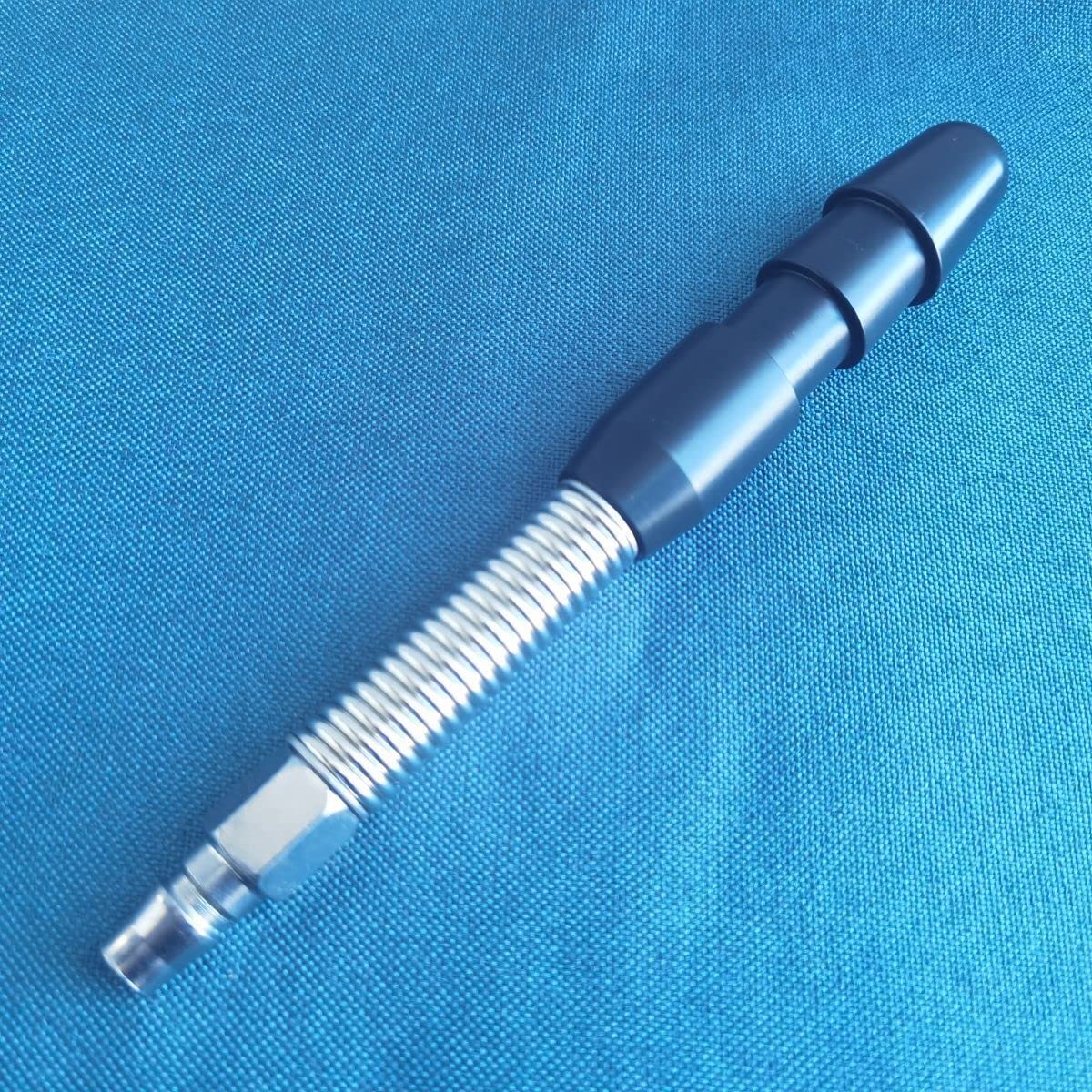 Flexible Black Vac-U-Lock Spring Connector Extension Rod with Quick Device Adapter - Perfect for Sex Toys, Bondage Gear & Adult Accessories