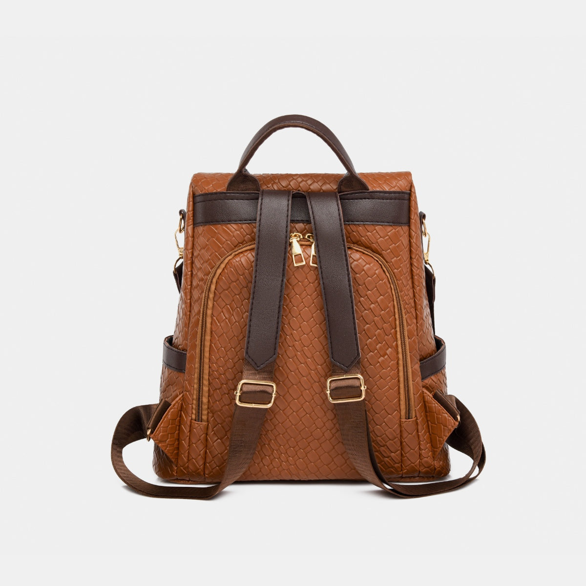 Premium PU Leather Backpack for Women & Men - Stylish Water-Resistant Laptop Bag for Work, School & Travel - 15.6 Inch Laptop Compartment & USB Charging Port