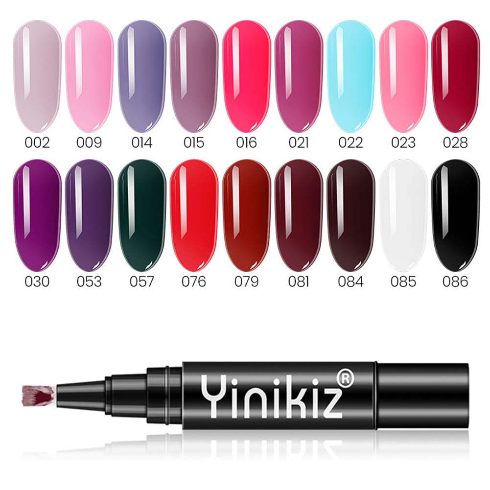 3-in-1 Nail Polish Pen Set - One Step Gel Painting Pen for Home & Professional Manicure | Quick Dry Nail Art Kit with Long Lasting Shine | Perfect for DIY Nail Designs, Salon Use & Gifts