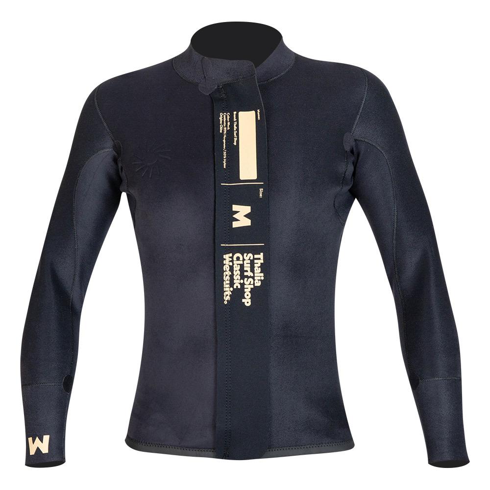 Thalia Surf Embossed Front Zip Jacket - Men's Wetsuit for Surfing, Diving & Water Sports | Quick-Dry Neoprene Material with Stylish Embossed Design