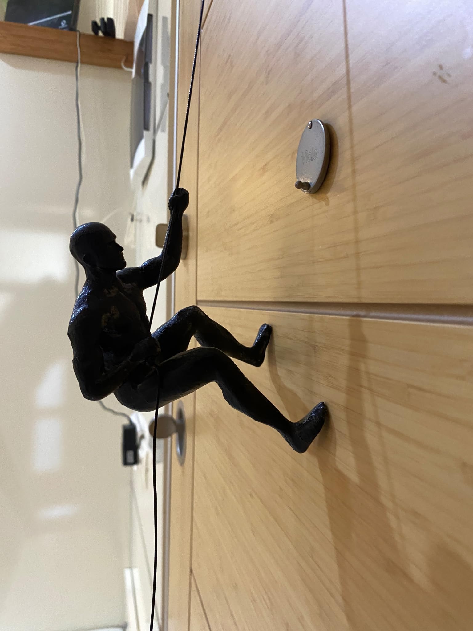 Climbing Man Wall Decor - Unique Gift for Housewarming & Her - Home & Office Decor