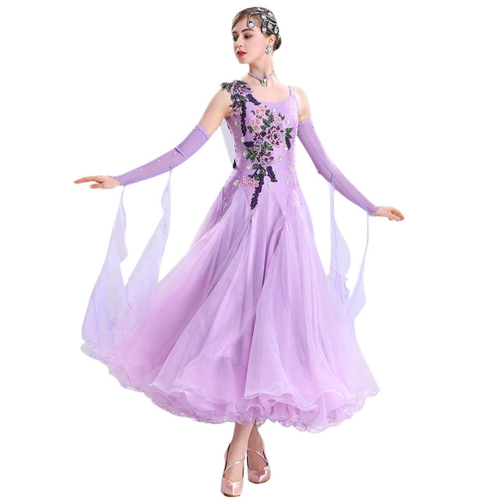 Elegant Ballroom Dance Competition Dresses for Women - Professional Performance Gowns for Latin, Waltz & Standard Dances - Perfect for Competitions, Shows & Stage Performances