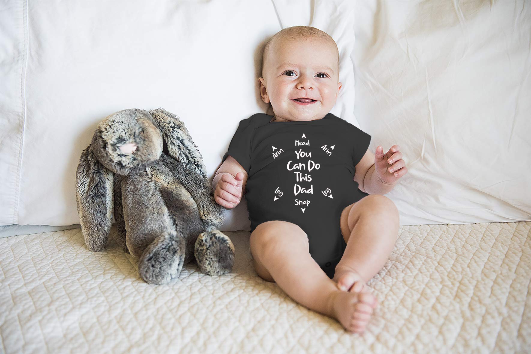 Funny Baby Bodysuit for Newborns - Dad Gift & Baby Essentials for Boys & Girls - Perfect for Playtime & Photos