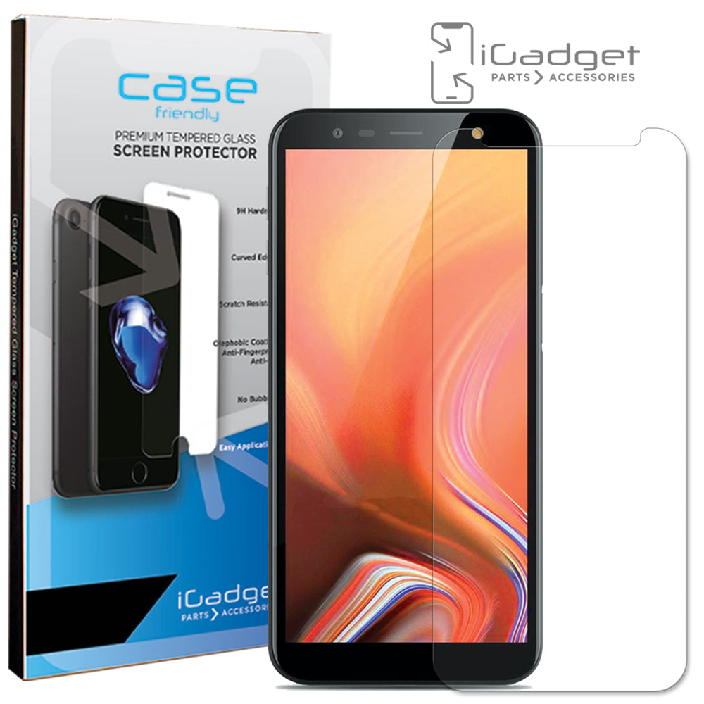 Samsung Galaxy J6 Plus Screen Protector - Case Friendly Ultra Clear Tempered Glass Shield - Anti-Scratch & Bubble-Free - Perfect for Everyday Protection & Gaming