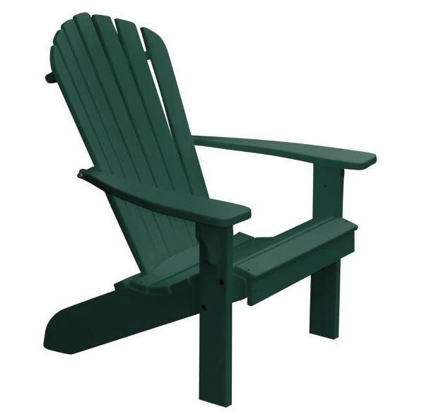 A&L Furniture Poly Fanback Adirondack Chair - Durable Outdoor Patio Furniture for Garden, Poolside & Backyard Relaxation