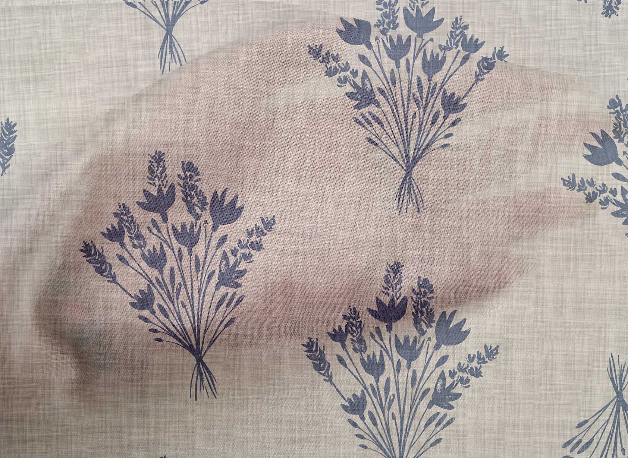 Premium Cotton Cambric Dusty Blue Fabric by The Yard - 42 Inch Wide Printed DIY Sewing Material for Clothing, Quilting & Home Decor Projects