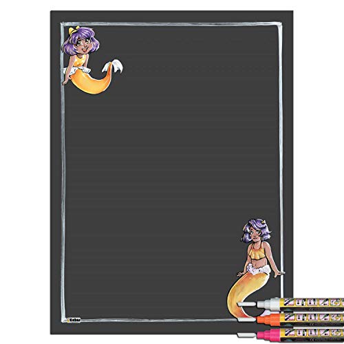 Yellow Mermaid With 3 Bright Markers