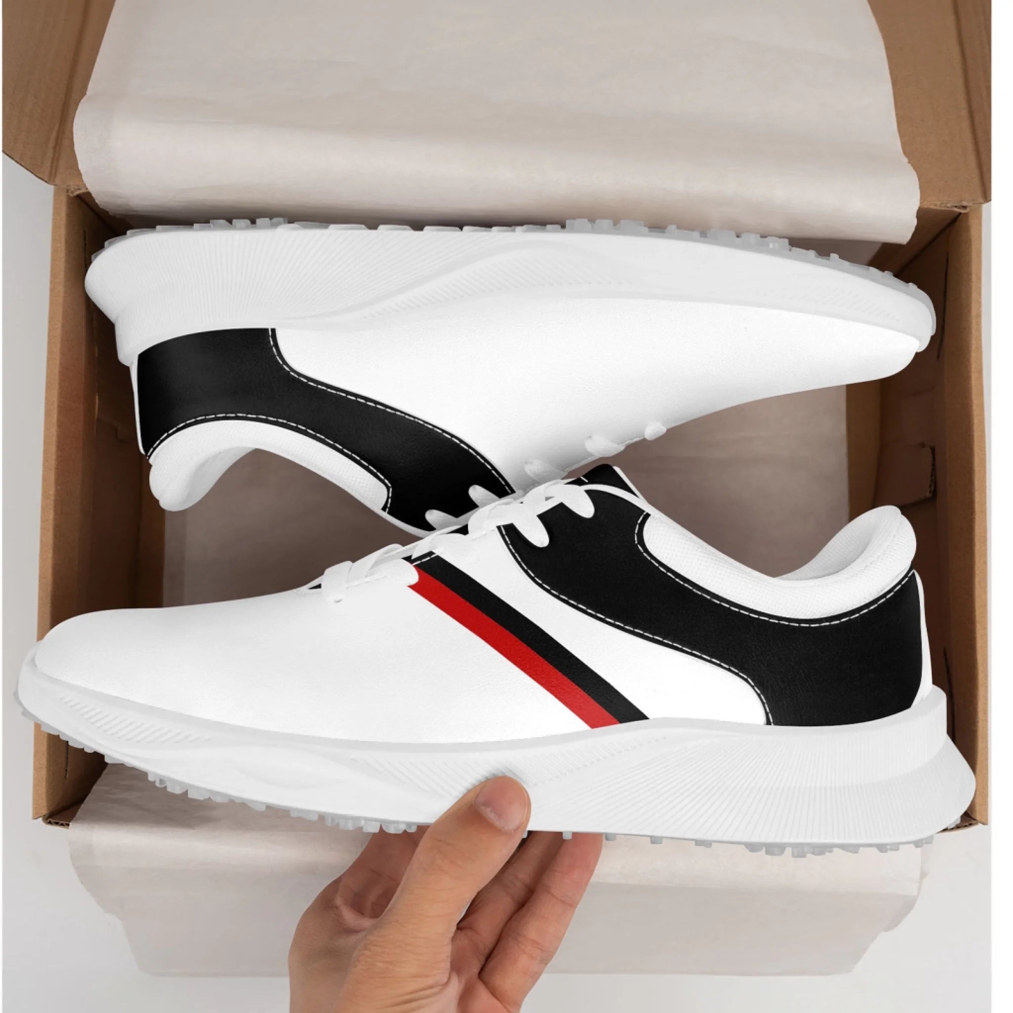 Custom Golf Performance Sneakers for Men & Women - Personalized Durable Athletic Shoes for POD Resellers - Lightweight Comfort Walking & Training Shoes for Golf Course & Casual Wear (FN062 25020099 5)